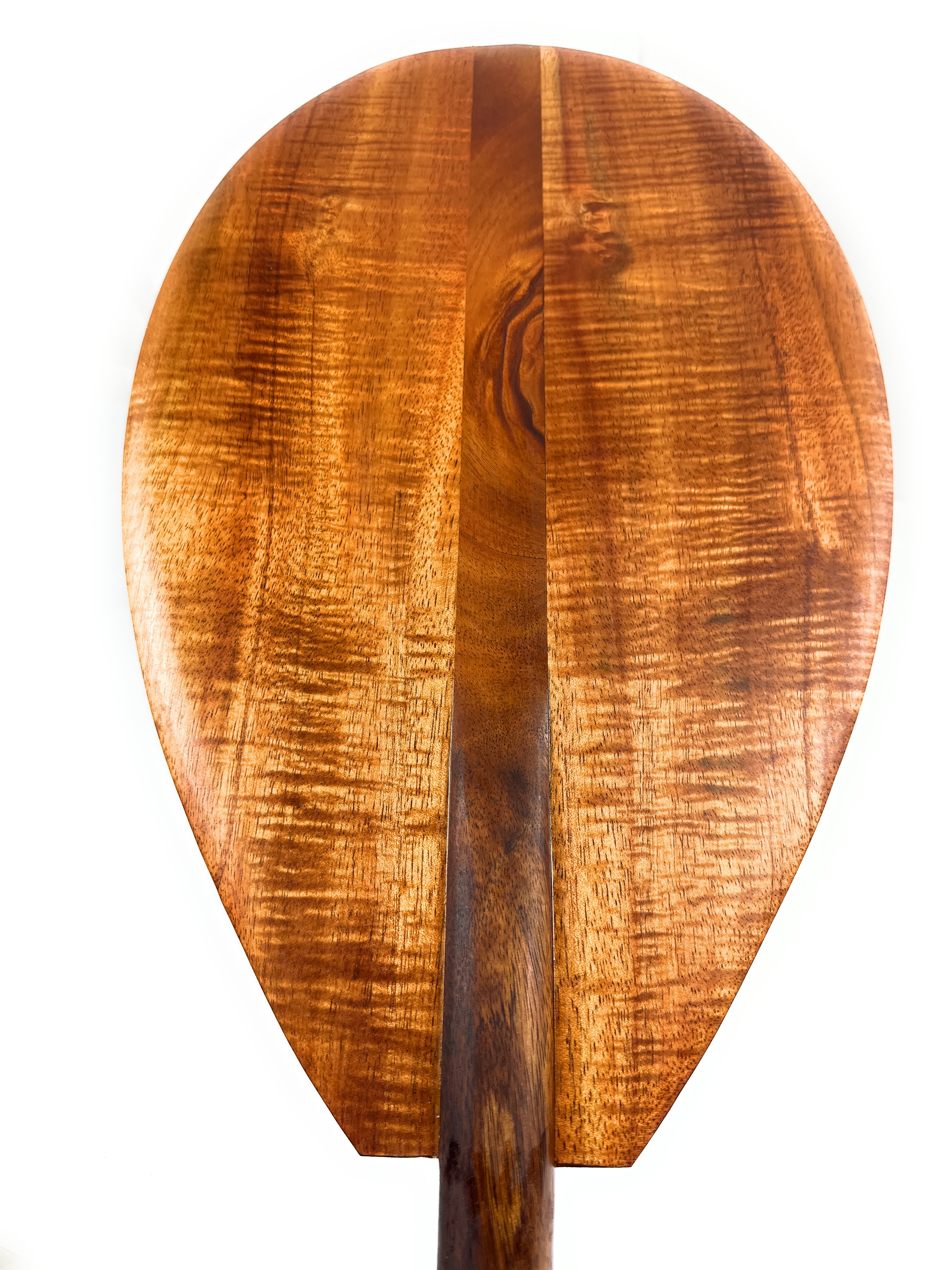 AAA Grade Curly Koa Outrigger Paddle 50 inch T-Handle - Made In Hawaii | #koaaaa002 AAA Grade Curly Koa Outrigger Paddle 50 inch T-Handle - Made In Hawaii | #koaaaa002